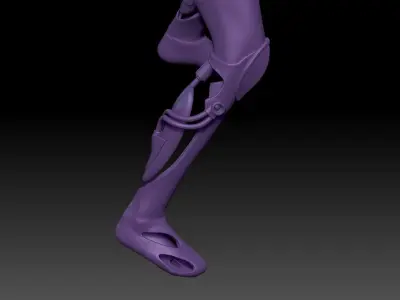 ANTIGRAVITY CYBER BIKE GIRL 1 3D print model