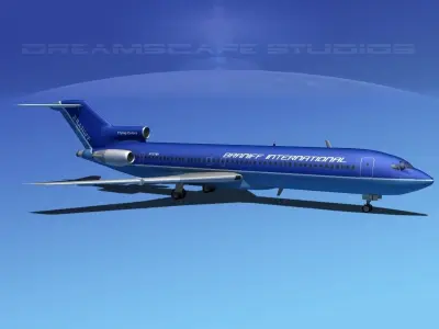 Boeing 727-200 Braniff Intl 1 3D model