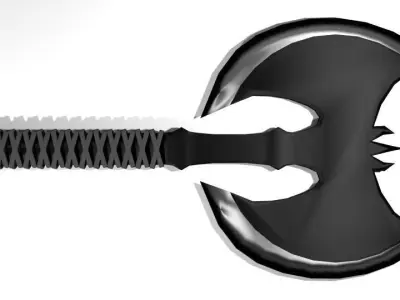 Battle Axe - Ninja Trowing Axe 3D model