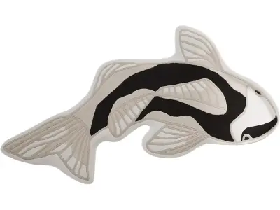 Koi rug 97x130 cm 3D model