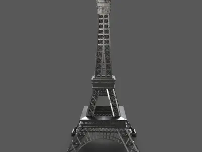 Eiffel Tower Low-poly 3D model