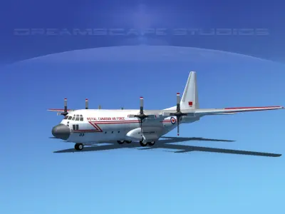 Lockheed C-130 Hercules RCAF 3D model