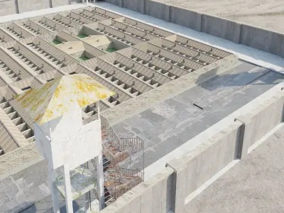 Silivri Prison Dungeon Realistic Low-poly 3D model