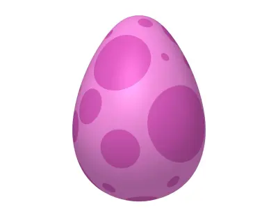Dinosaur Egg Cartoon 3D model