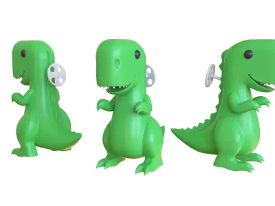 Low-Poly Dinosaur Toy Low-poly 3D model