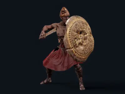 SPARTAN ILOTE UNDEAD 1 Low-poly 3D model