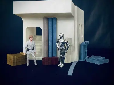 Docking Bay 94 Interior Diorama 3D print model