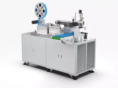 Automatic Wire Fixed Length Cutting Inspection Machine 3D model