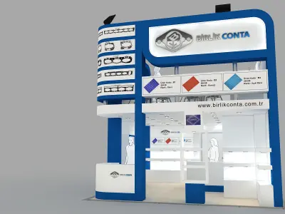Exhibition Stand - ST0032 3D model
