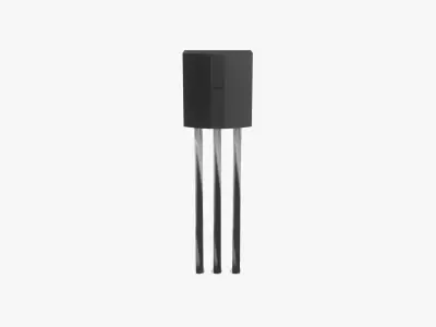 NPN PNP Transistor Free low-poly 3D model
