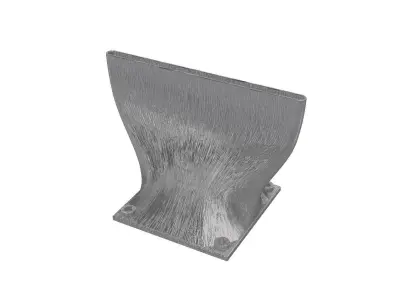 Flat nozzle for 120mm fans 3D print model