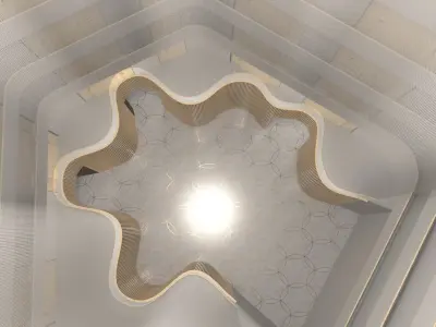 Hotel lobby 01 3D model