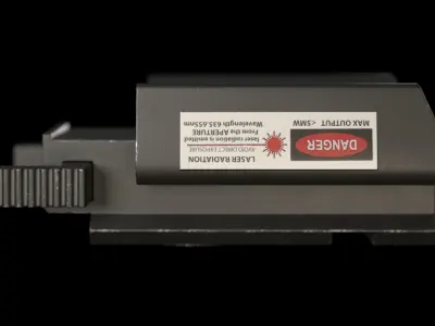 Tactical Red Dot Laser Sight 3D model