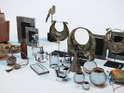 Contemporary Accessories for Interior Renderings 3D model