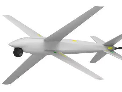 Ukrainian RAM 2X kamikaze drone 3D model