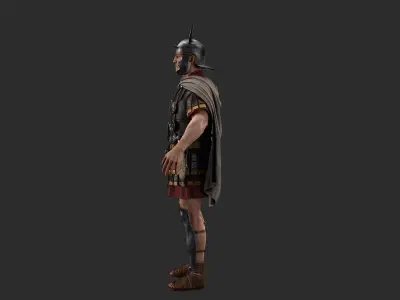 ROMAN CENTURION CHARACTER Low-poly 3D model