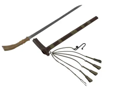 Si Euli Knife Low-poly 3D model