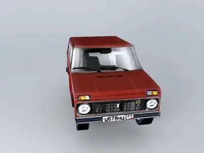 Russian Car NIVA Free 3D model