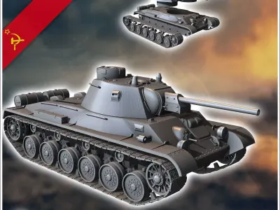 T-34M A-43 - Soviet army WW2 Second World East front Ostfront RP 3D print model