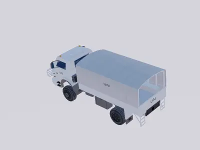 worker 4X4 UN Brazil Low-poly 3D model