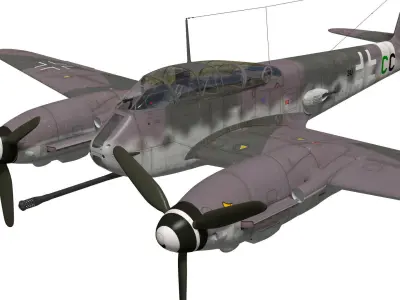 Messerschmitt Me 410 A1U4 Hornisse 3D model