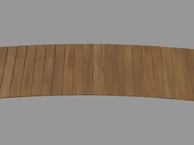 Low Poly Bench 014 Low-poly 3D model