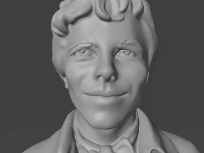 Amelia Earhart 3D print model
