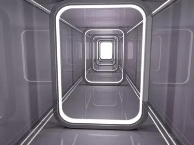 Sci Fi Corridor 3D model 173