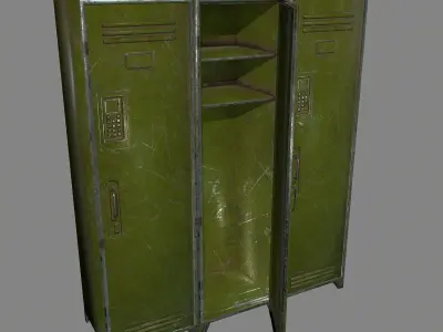 locker 1 Low-poly 3D model
