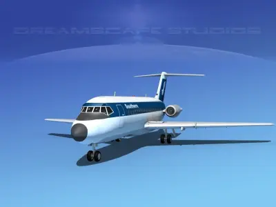 Douglas DC-9-20 Southern Airways 2 3D model