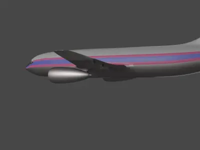 AEROPLANE boeing - boeing Low-poly 3D model