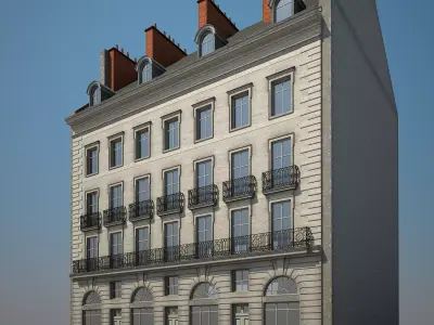 Old Building X 3D model