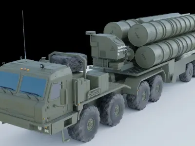 Baz 6909 S400 Launcher 3D model