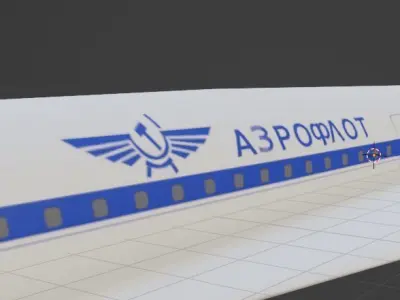 Tupolev TU 144 3D model