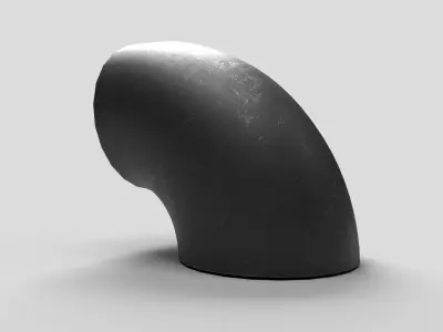 Elbow Pipe Short Radius 4 inches 3D model