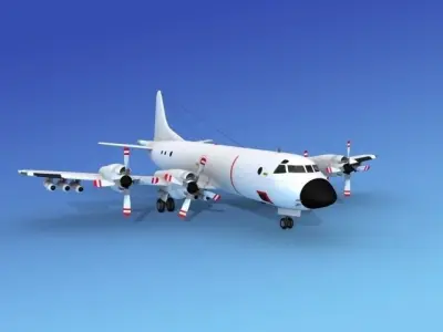 Lockheed P-3 Orion Unmarked 3 3D model