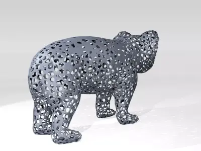 Koala Voronoi 3D model