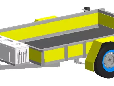 Trailer 750 kg 3D model