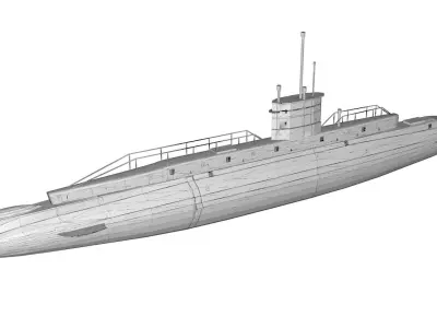 B11 Submarine 3D Model 3D model