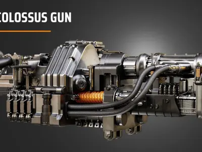 colossus gun 3D model