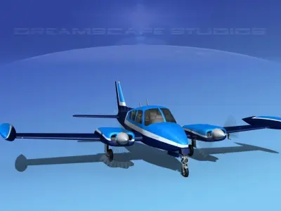 Cessna 320 Skyknight V01 3D model
