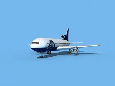 Lockheed L-1011 American Trans Air 2 3D model