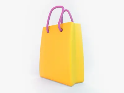 Cartoon Bag 3D model