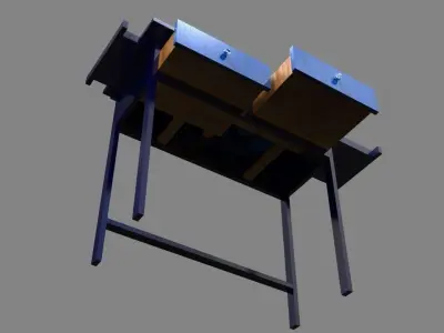 Vanity dressing table with drawers Free 3D model