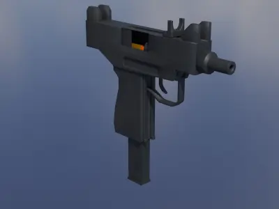 Micro-Uzi Free low-poly 3D model