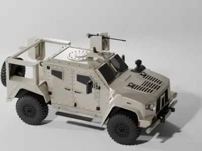 Oshkosh JLTV Designed for games and other uses Low-poly 3D model