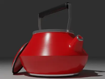 Kettle tea Free low-poly 3D model