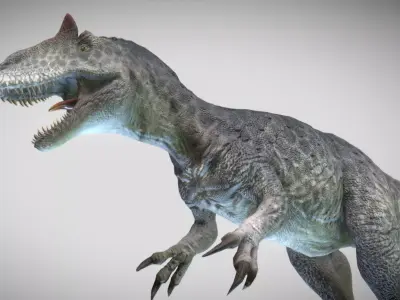 Allosaurus King of the Jurassic Low-poly 3D model