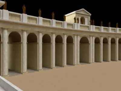 CIRCUS MAXIMUS Low-poly 3D model