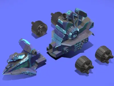 80s MOTU VEHICLE 02 - 3D SCAN 3D print model